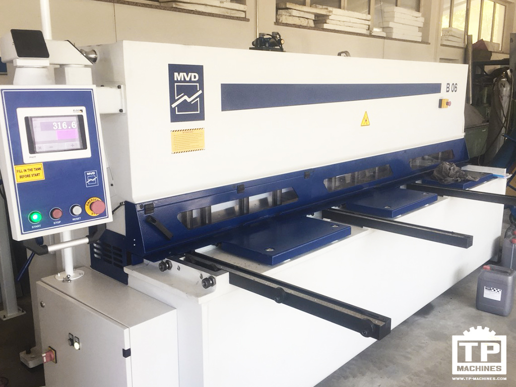 Installation of MVD Inan shears B06 x 3100 mm